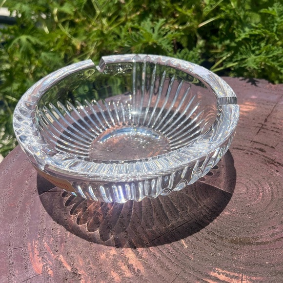 Vintage Nachtmann Large Germany Clear Crystal Ashtray - Picture 5 of 13